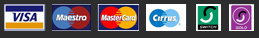 We accept most major credit cards